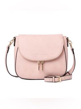 Poppy & Peonies Blush Pink Mini Downtown Crossbody Bag